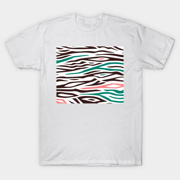 Zebra Stripes T-Shirt by timegraf